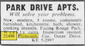 Royal Budget Inn (Saxony Motel) - Oct 8 1958 Ad For Park Drive (newer photo)